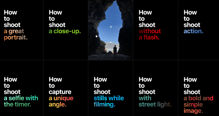 不会iPhone拍摄？Apple 设计了30招iPhone拍摄教学短片告诉你怎么拍