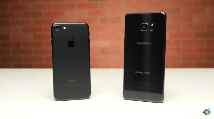 iPhone 7 vs Galaxy Note 7 Speed Test