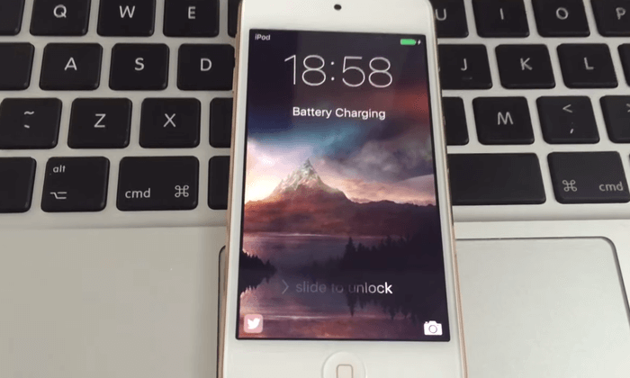 slide to unlock iOS10 cover