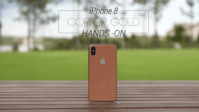 iphone 8 copper gold