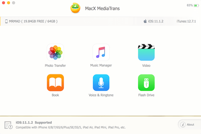 MacX MediaTrans iOS 1