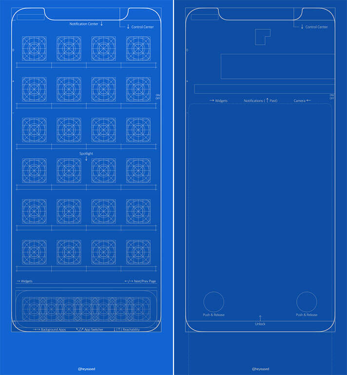 Iphone桌布下載 全新iphone X Iphone 8 設計藍圖桌布免費下載 瘋先生