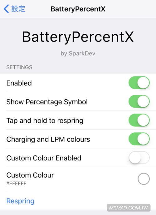 BatteryPercentX 3