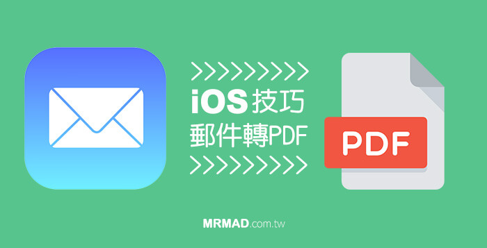 iOS也能將Email電子郵件直接轉存成PDF檔案
