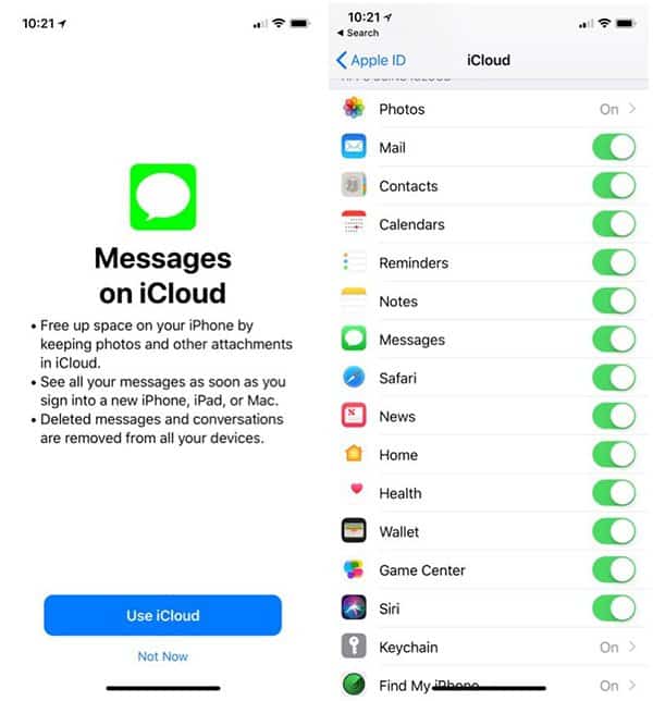 Messages in iCloud