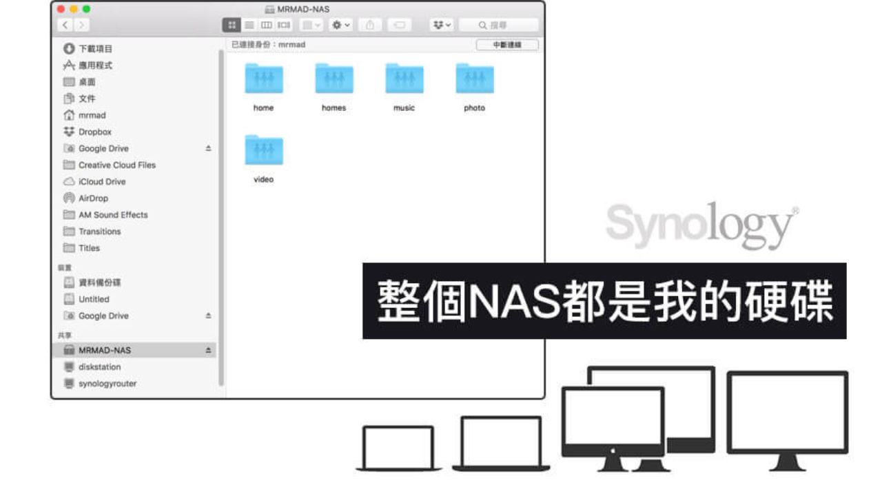 Nas教學 Macos 即時區網存取共享nas 磁碟空間小技巧 瘋先生