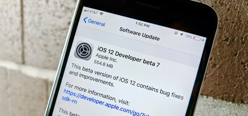 iOS 12 Developer Beta 7 出包了！釋出三小時又立即緊急撤下