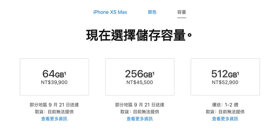 iPhone XS Max 前30分鐘預購情況銀色