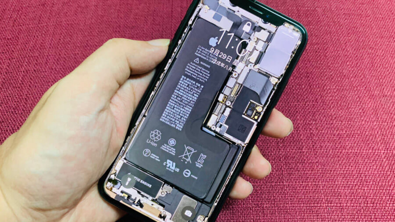 免費下載高畫質iphone Xs和iphone Xs Max透明主機板桌布 瘋先生