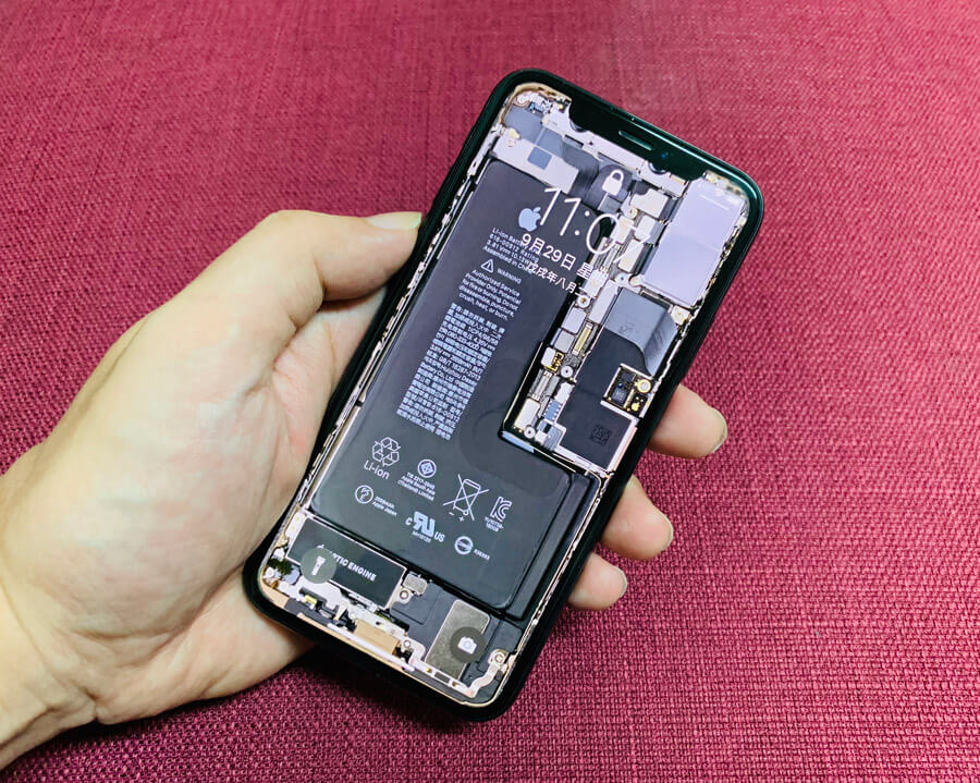 免費下載高畫質iPhone XS和iPhone XS Max透明主機板桌布