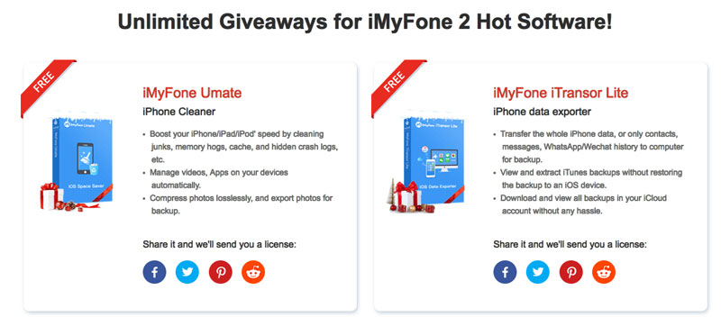 iMyFone 聖誕節免費領取兩套軟體序號