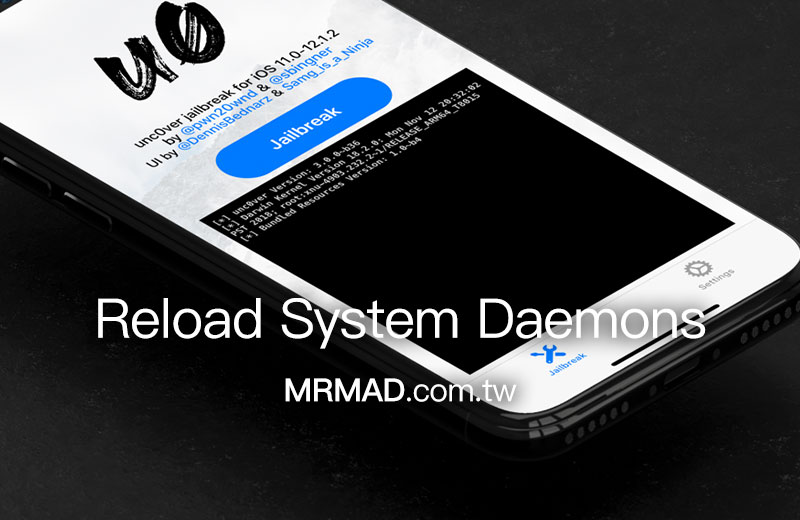 fix unc0ver reload system daemons