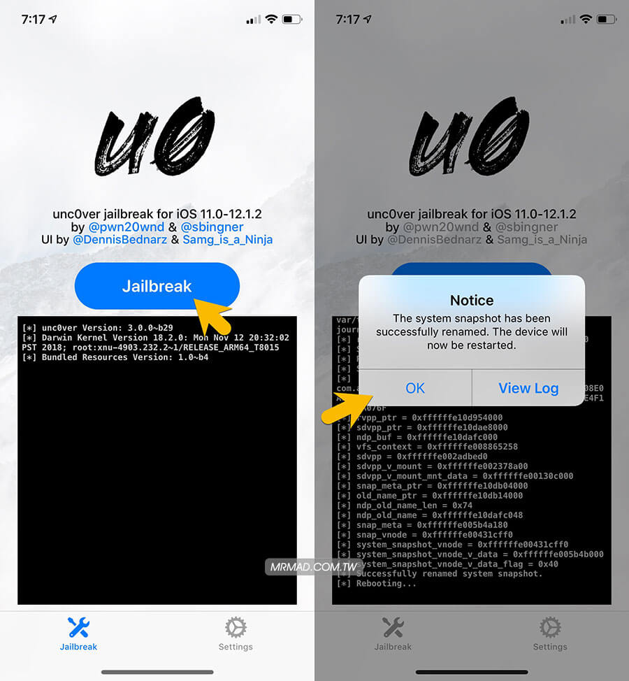 [越獄教學] iOS 12 ~ 12.1.2 越獄工具 unc0ver 正式支援2