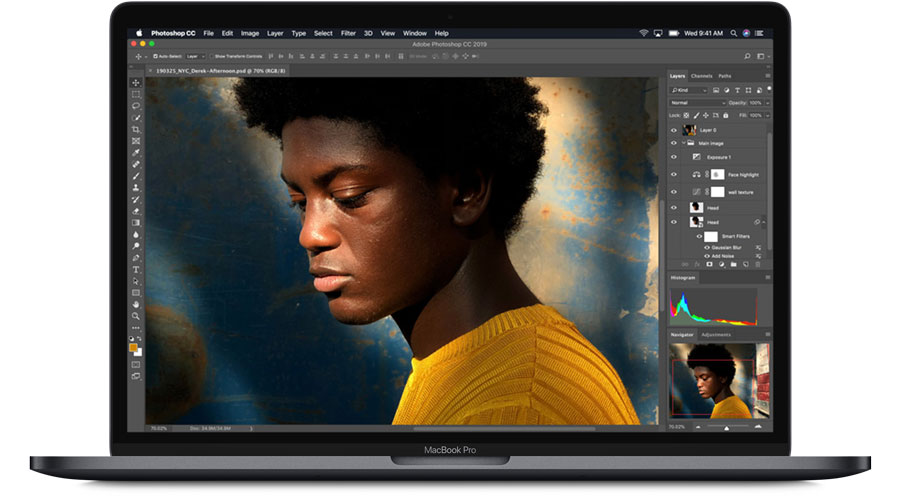 macbook pro 2019 photoshop