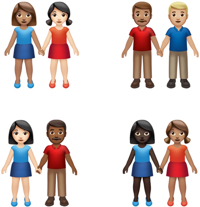全新 Emoji 表情符號性別膚色選項2