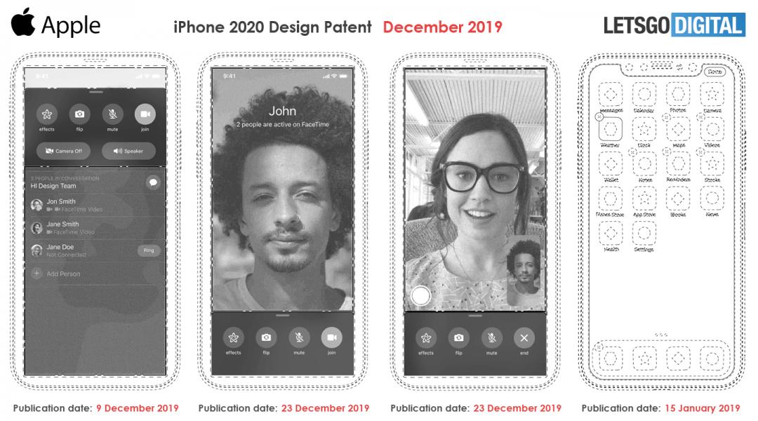 iPhone 2020 design patent 1