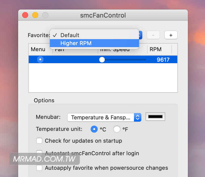 smcfancontrol for mac does not work