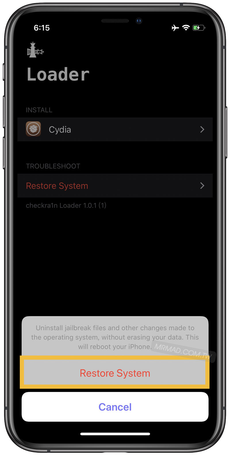 如何删除Checkra1n越狱工具方法，让iOS设备回到乾净无越狱环境