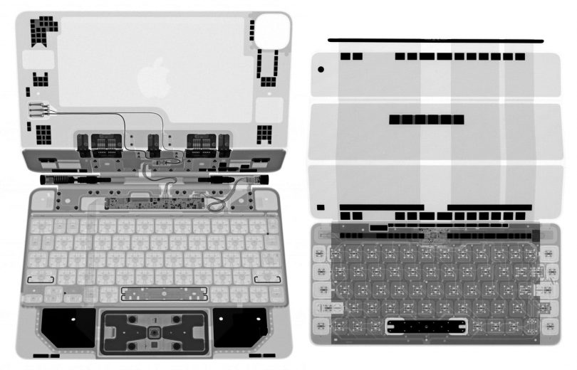 iPad Pro巧控鍵盤內部構造 iFixit 評論：在X光片下看起來很酷又精美 - 瘋先生