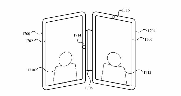 蘋果取得兩台iPad 、iPhone雙螢幕摺疊機專利3