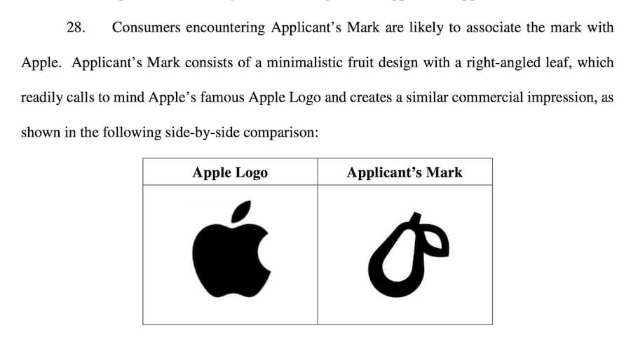 Apple針對Prepear商標起訴內容