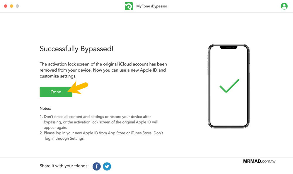 iMyFone iBypasser 繞過 iCloud 鎖定教學14