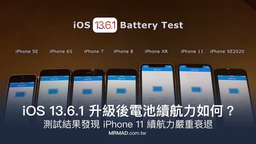 iOS 13.6.1 升級後電池續航力如何？ 測試結果 iPhone 11 嚴重衰退