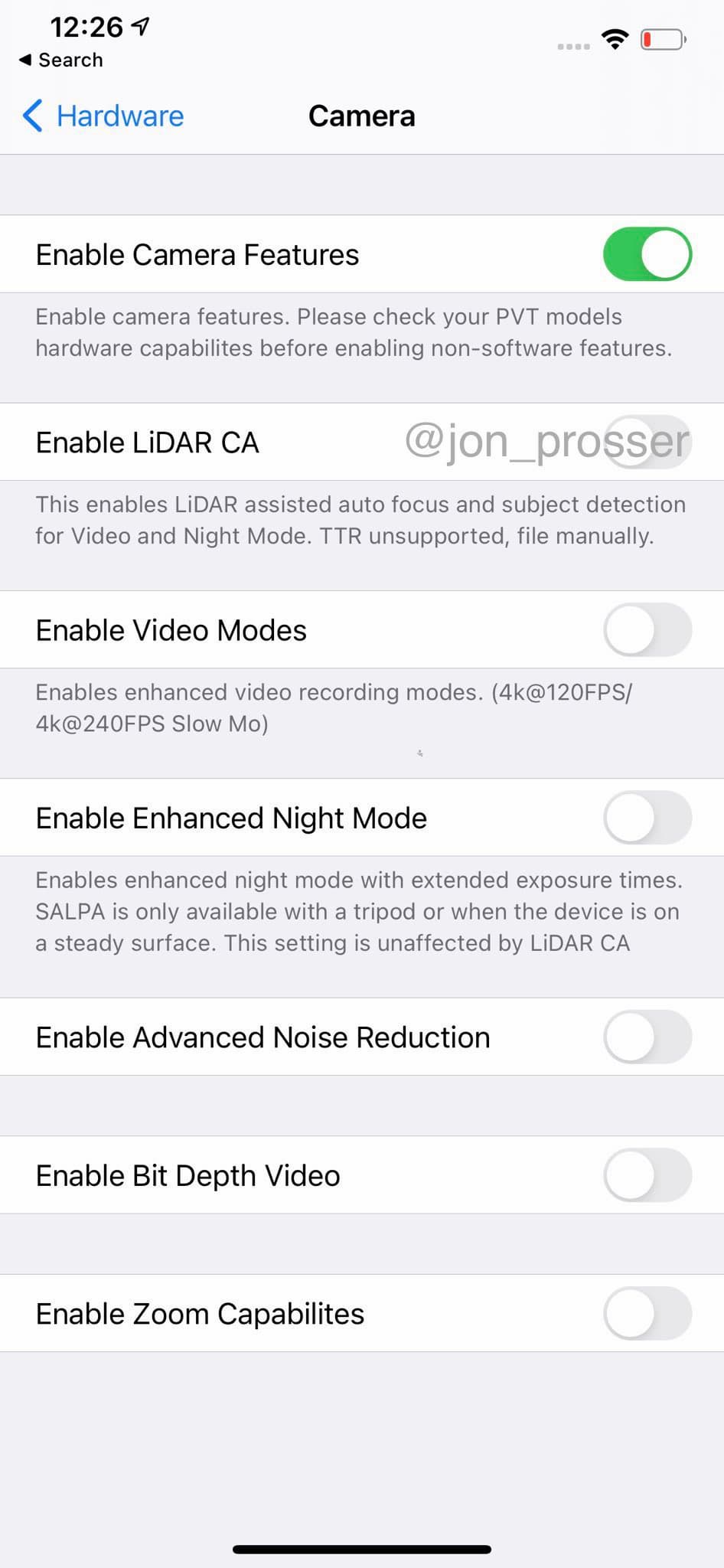 iPhone12 Pro 測試機證實支援120hz 螢幕、LiDAR鏡頭