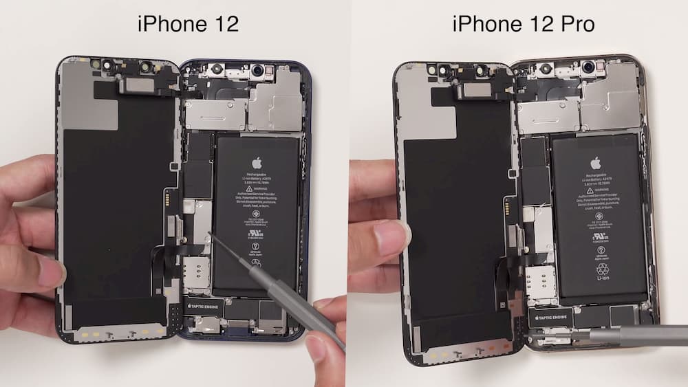iPhone 12 和 iPhone 12 Pro 內部設計