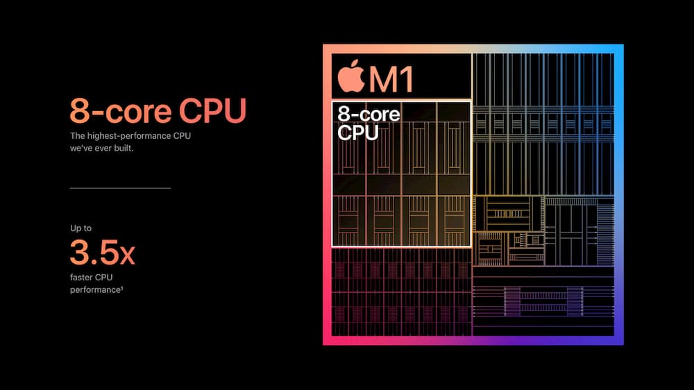 Apple m1 chip 8 core cpu chart 11102020 big