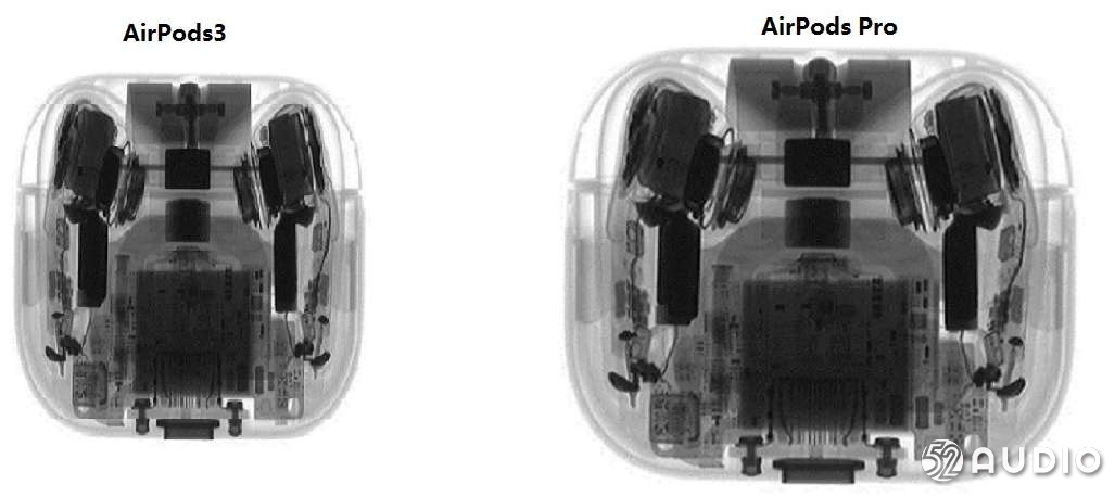 蘋果AirPods 3 零組件流出X光照片