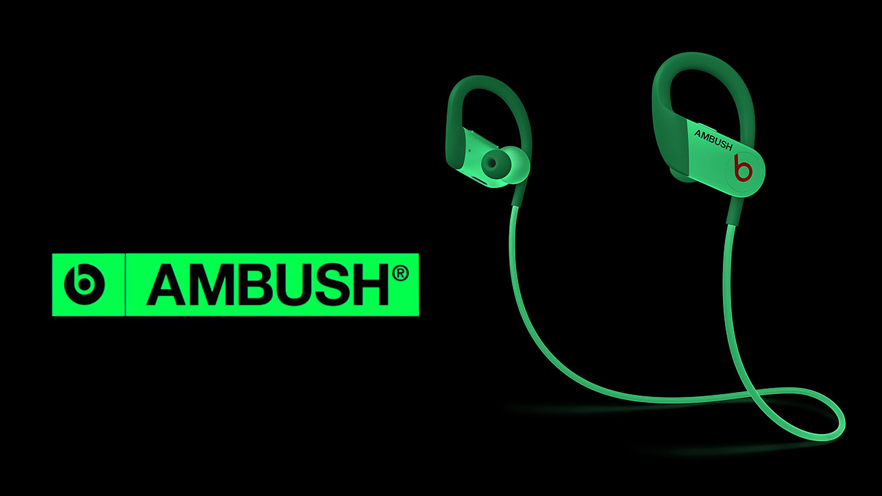 蘋果與AMBUSH 推出 Beats Powerbeats 夜光聯名款