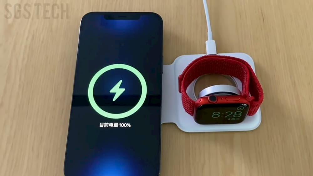 MagSafe 雙充電器開箱操作曝光 iPhone 和手錶都能充3