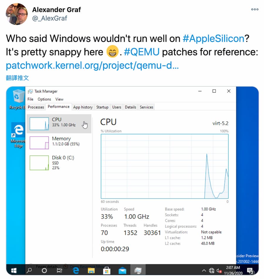 developer successfully m1 silicon mac windows10 1