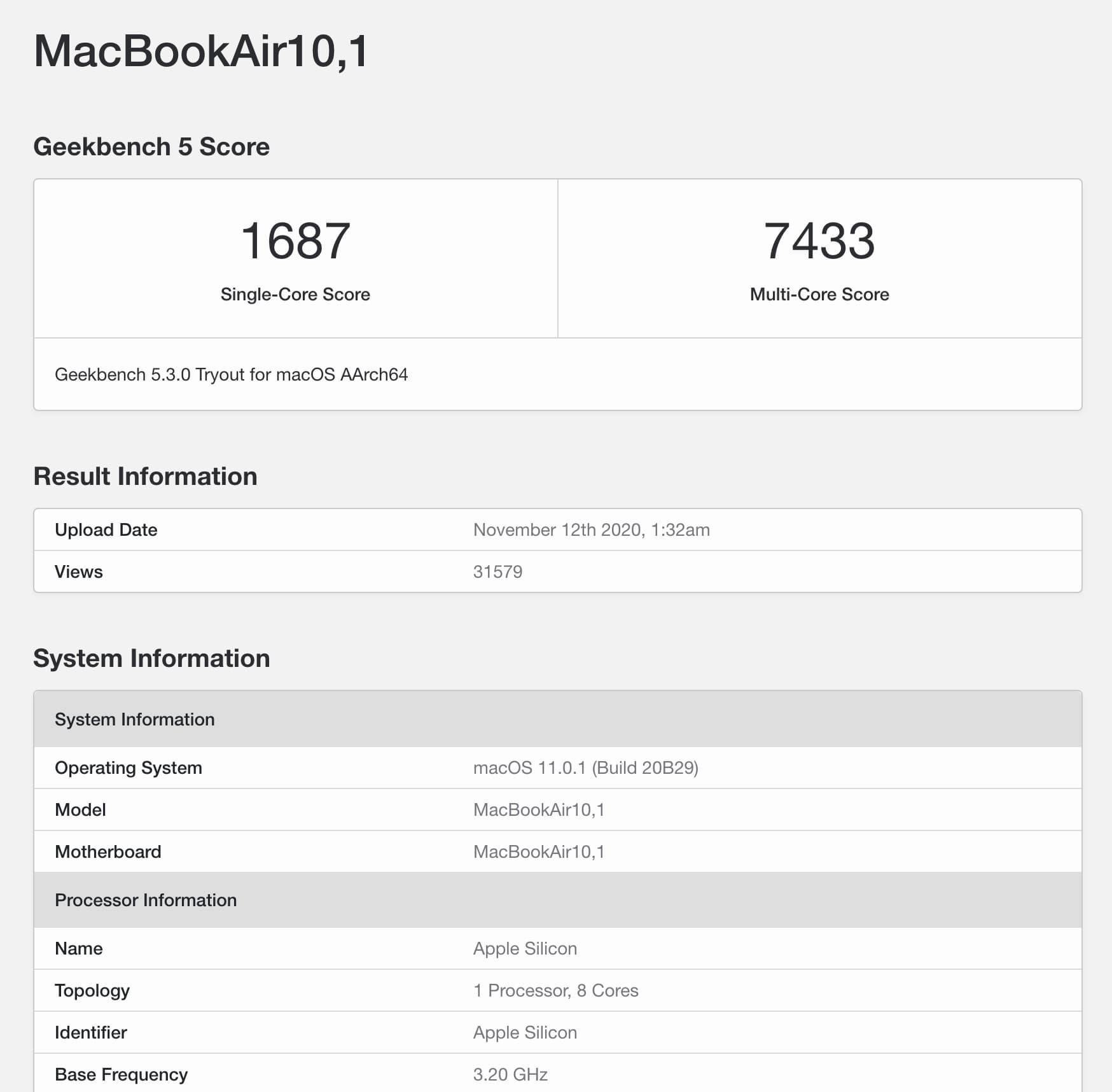 Apple M1跑分效能強壓高階 16吋 MacBook Pro機種1