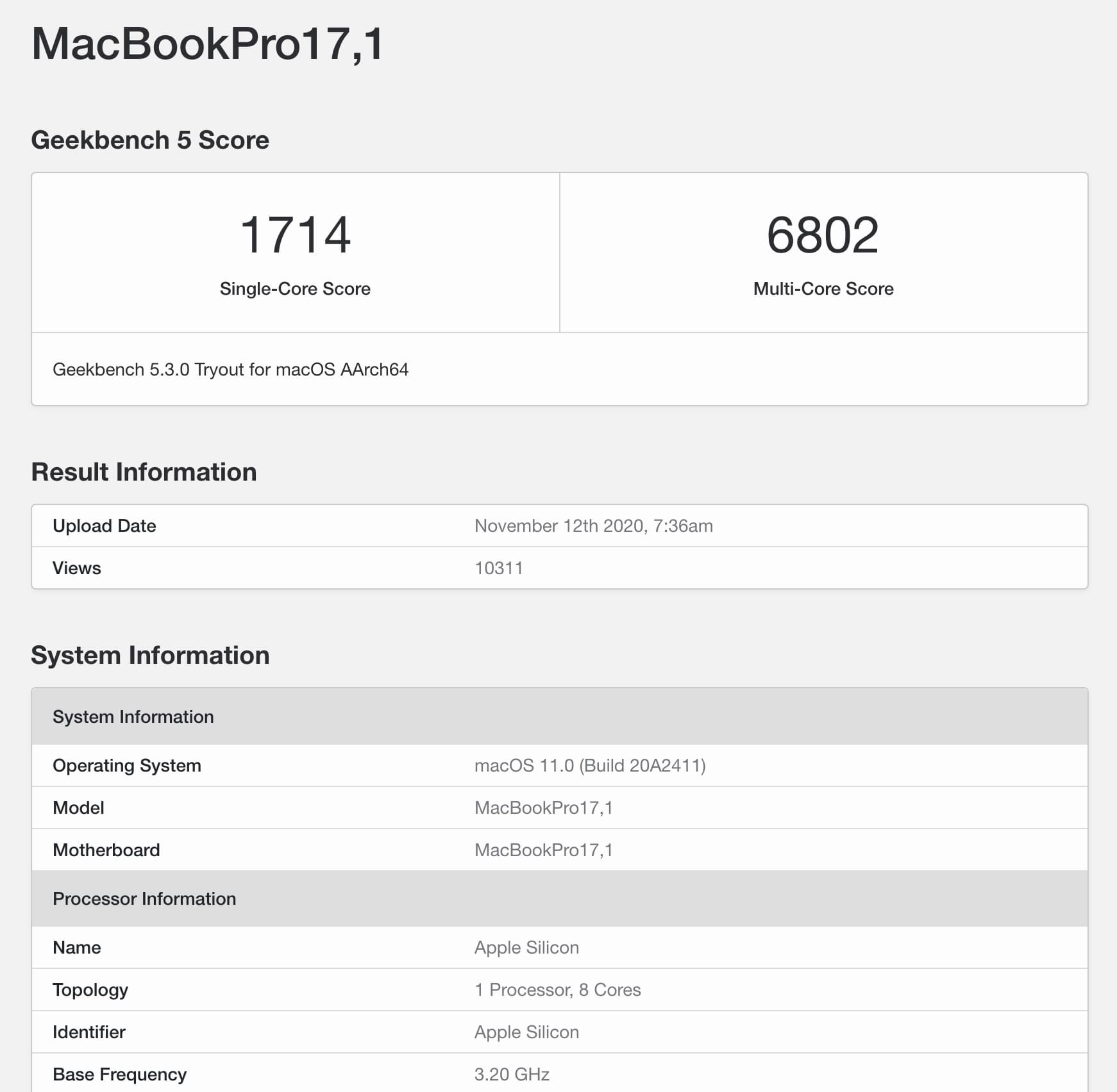 Apple M1跑分效能強壓高階 16吋 MacBook Pro機種3