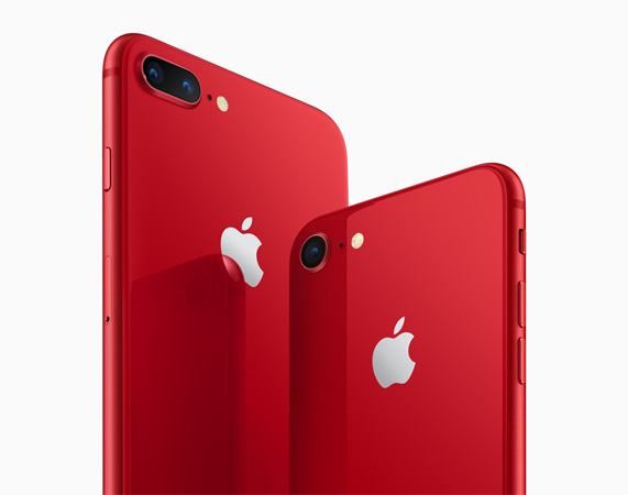 iphone8 iphone8plus product red angled back