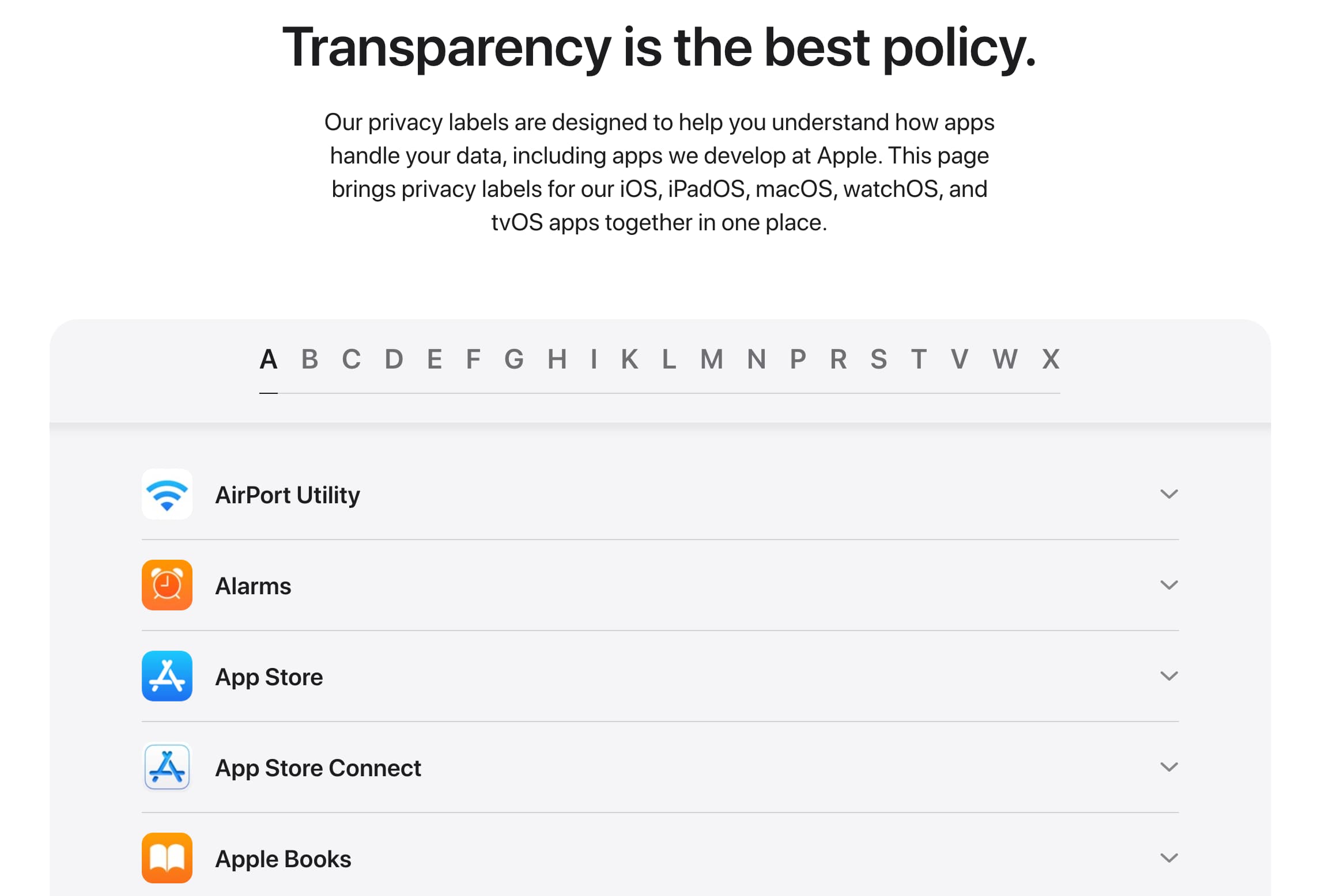Apple隱私權官網更新，教你用網頁查App隱私權1