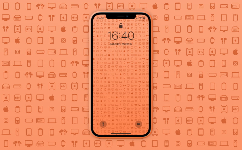 iPhone金橘色桌布