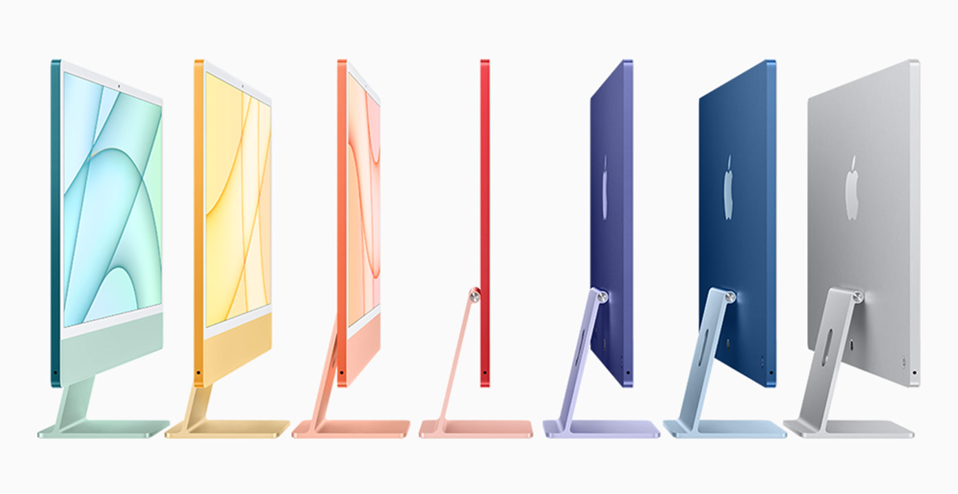 顏色：7種繽紛色對應iMac配色1