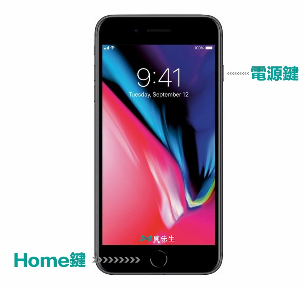 Home鍵iPhone機型截圖方法