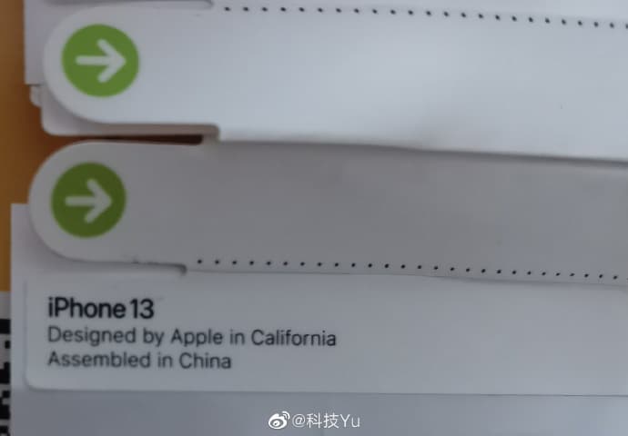 iPhone 13內部標籤貼紙證實蘋果新機命名