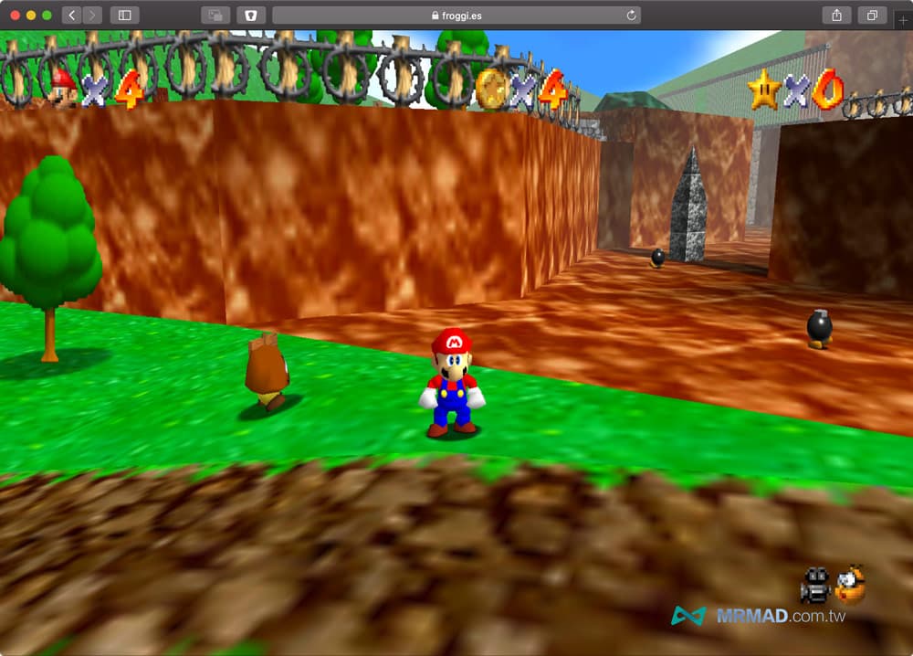 Computer to play Super Mario 64 web version teaching 1
