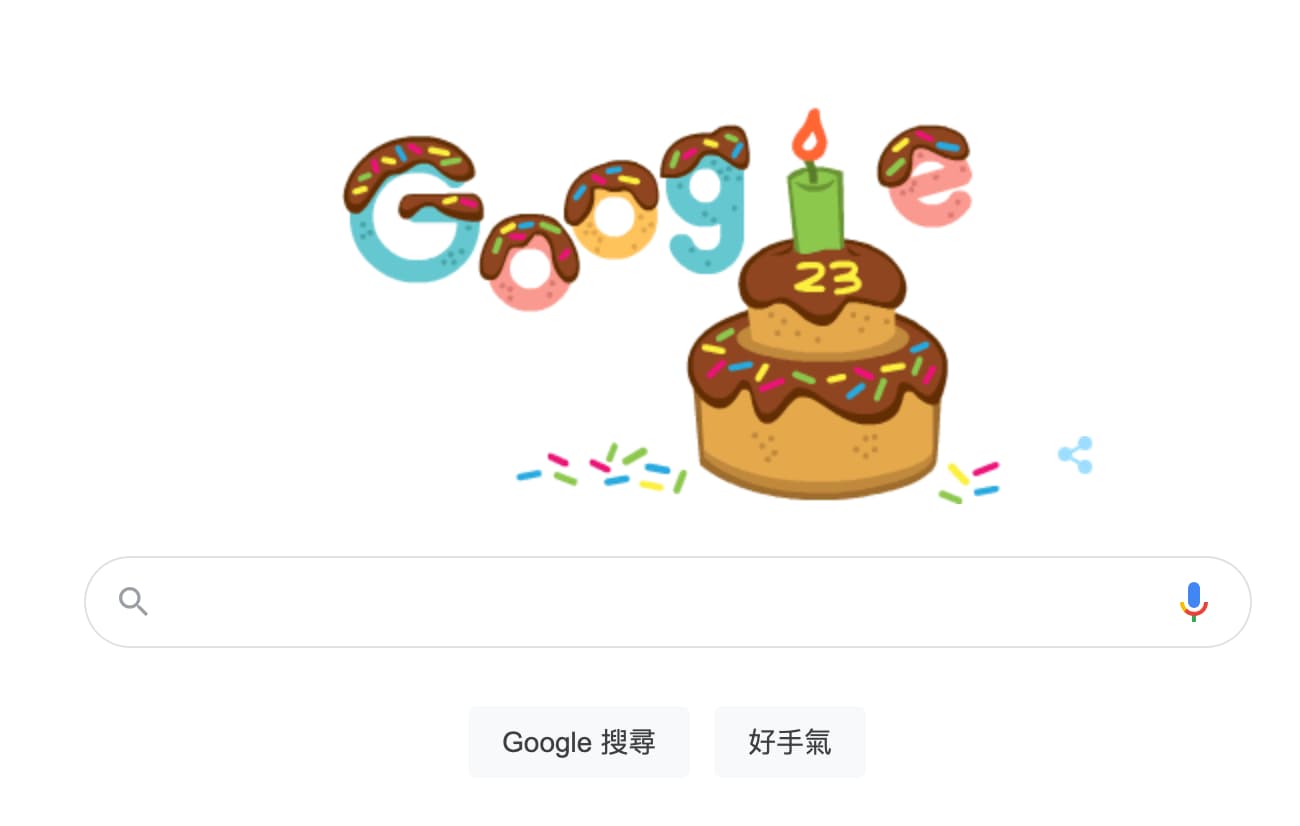 Google慶祝23歲生日，教你免費領4組1400元特價優惠碼1