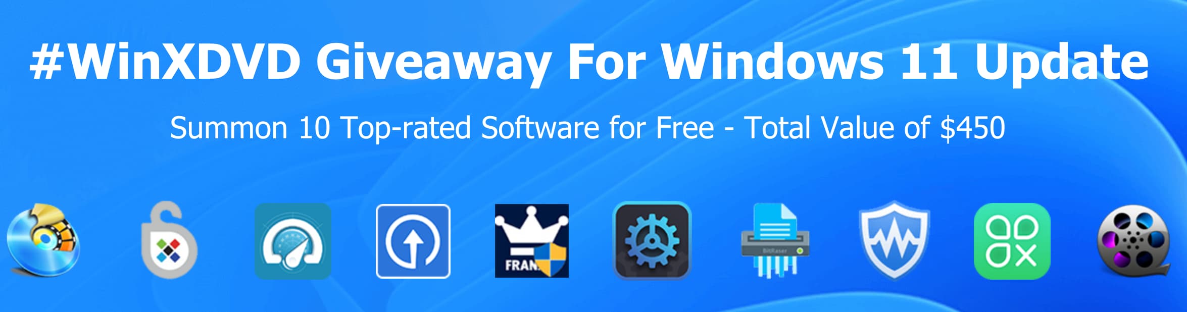 WinXDVD celebrates Windows 11 upgrade limited free event 2