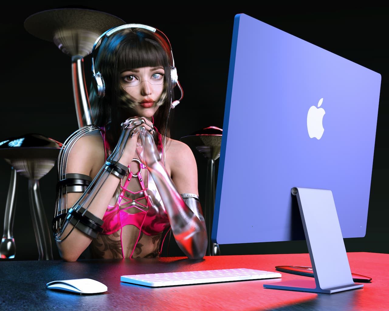 Ruby Gloom 香港設計師分享用 iMac 打造虛擬偶像 Ruby9100m