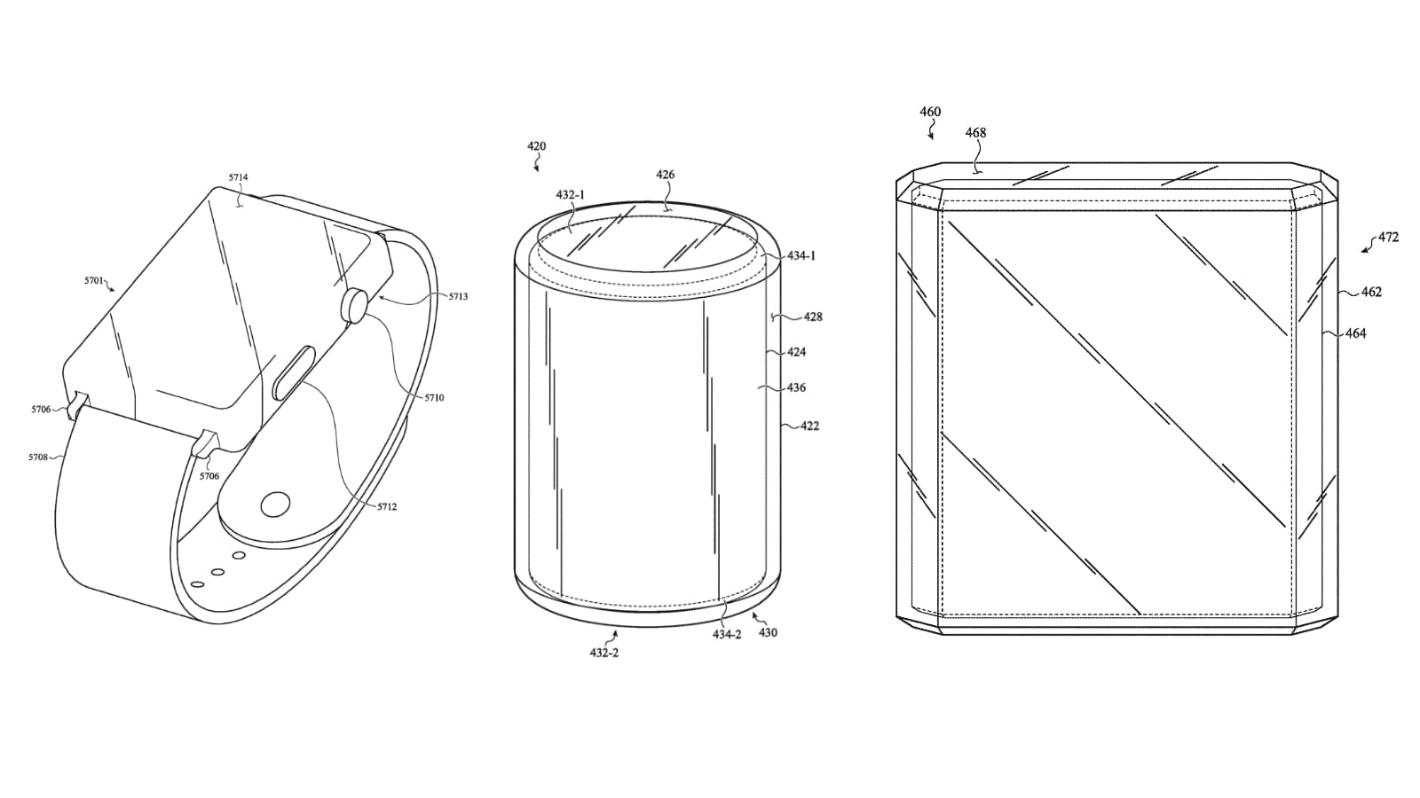 apple glass enclosures patent other devices