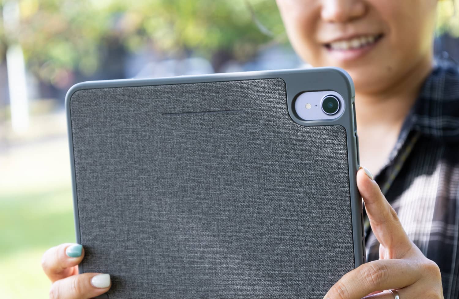 JTLEGEND iPad mini 2021 Amos 8.3吋 相機快取多角度折疊布紋皮套(含Apple pencil槽+磁扣)9