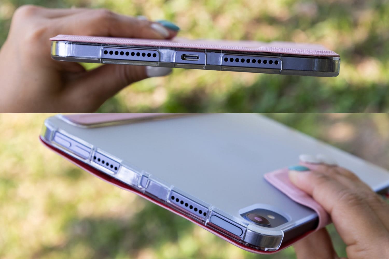 JTLEGEND iPad mini 2021 Amos 8.3吋 相機快取多角度折疊布紋皮套(含Apple pencil磁扣)2
