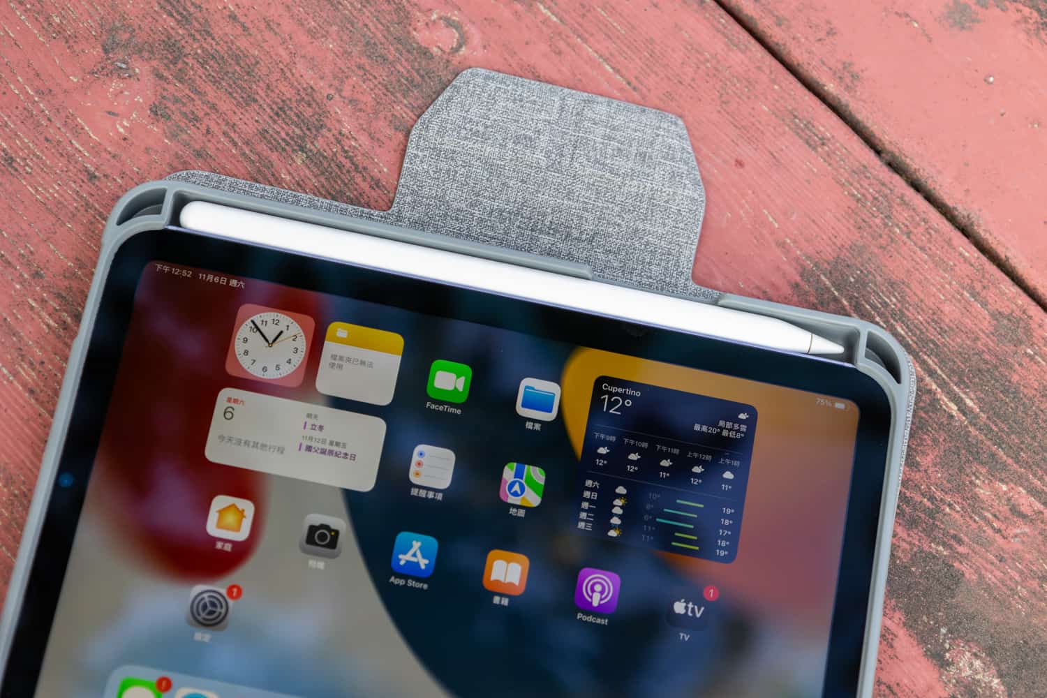 JTLEGEND iPad mini 2021 Amos 8.3吋 相機快取多角度折疊布紋皮套(含Apple pencil槽+磁扣)3